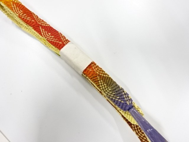 未使用品　正絹　手組帯締め